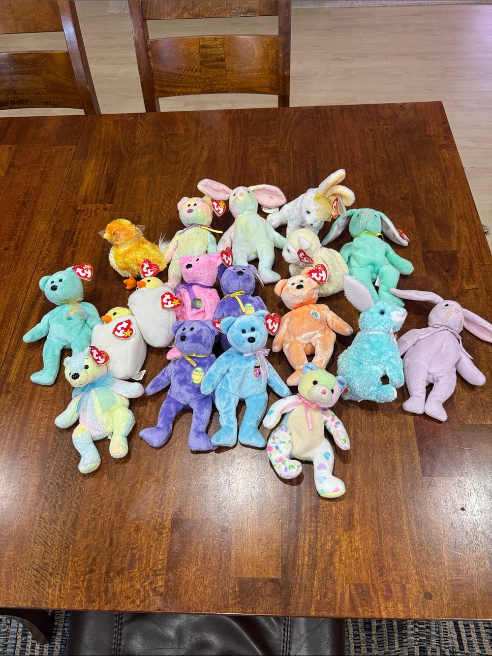 Lot of 18 Ty Beanie Babies Easter / Spring Collection